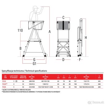 🧰 Predám plošinu Faraone PLS3 – málo používaná, výborný sta - 8