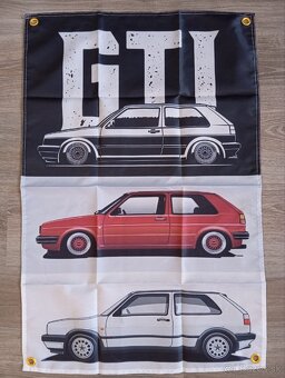 Vlajky VW Golf Mk1, Mk2, Mk3,GTI,G60 rallye ,VR6 - 8