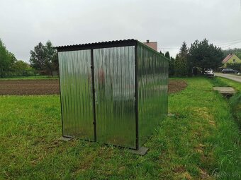 Stavebná búda,garaž plechová najlacnejšia v SR 2x3m - 8
