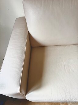 Kožená 2sedačka v bežovej farbe. - 8