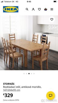 Ikea stôl +4stoličky - 8