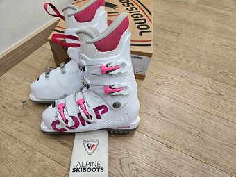 2025 Biele Detské Dievčenské Lyžiarky Rossignol COMP 4 - 8