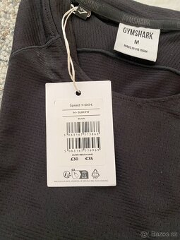 panske tricko GYMSHARK velkost M cierne ORIGINAL - 8