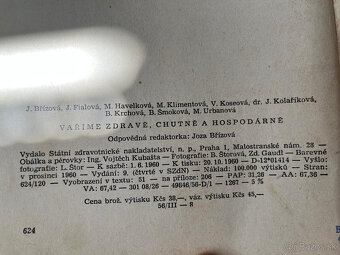 Kucharska kniha z 1961: "Varime zdrave, chutne a hospodarne - 8