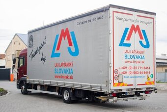 MAN TGL 12.250 s valníkovou nástavbou a hydraulickým čelom - 8