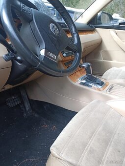 Krémové koženné sedačky VW Passat b6 - 8