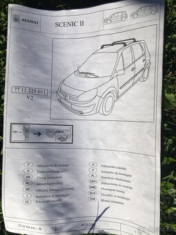Strešný nosič / priečniky Renault Scenic II – originál, nové - 8