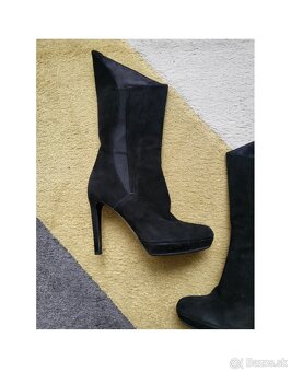 Kožené čierne Jil Sander čižmy - 8