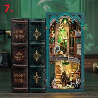 3D knižná dekorácia / dioráma / Book Nook - 8