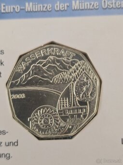 Rakusko 5€ AG striebro 800/1000, 8g BU nie PROOF - 8