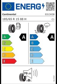 Continental EcoContact 6 185/65 R15 88 H Letné / Úplne Nové - 8