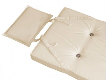 Sada podušiek na stoličku krémova - 8