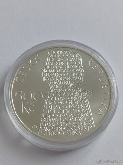 500 korún - PROOF / BK - ČNB - striebro - 8