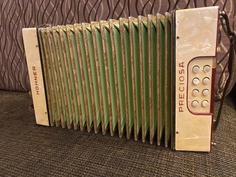 Heligonka Hohner Preciosa B/Es r.v.1935 + kufor - 8