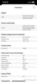 DELL herný monitor 32, 4k uhd - 8