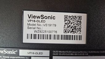VIEWSONIC ColorPro VP16-OLED, Monitor - 8