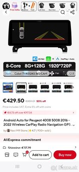 Android radio Peugeot 5008/3008 - 8