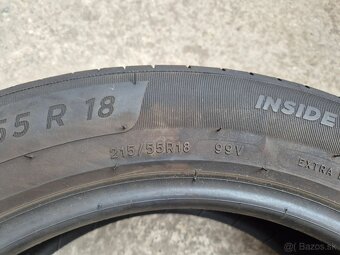 215/55 r18 letné 4 ks MICHELIN dezén 7,1 - 6,6mm DOT2021 - 8