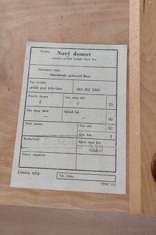 Retro otočný televízny stolík - 8