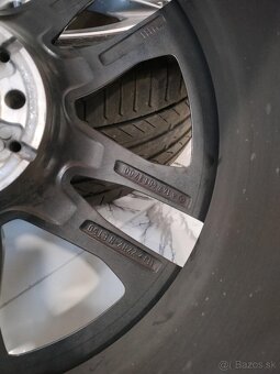 4ks alu disky r22 orig. AMG 5x112 r22 pneu + snimače tlaku - 8