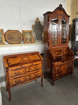 Intarzovaná písacia komoda - 8