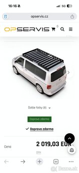 Strešný nosič FRONT RUNNER + Lightbar pre T5 Long - 8