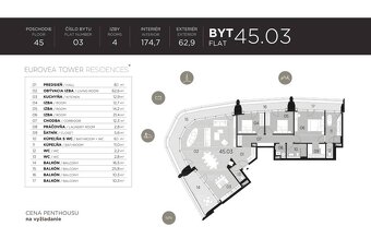 THE HOME︱EUROVEA TOWER - 4-izbový Penthouse na najvyššom pos - 8
