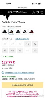 Fox Union flat velkost 44 nove - 8
