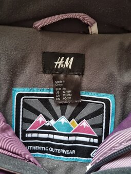 Zimna bunda do snehu H&M vel. 86 - 8