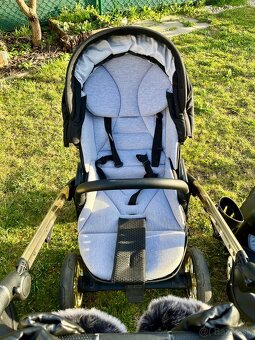 Kočík JUNAMA Exclusive + zadarmo koženný fusak s rukavicami - 8