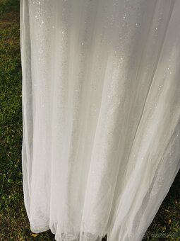 NOVÉ trblietave elegantne svadobne saty - 8