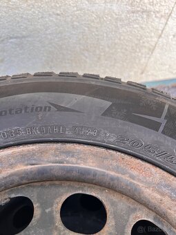 205/55 r16 5x112 zimné komplety plechové + puklice - 8
