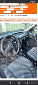 Predám Opel Astra Classic 1.6 benzín. - 8