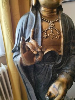 Budha - Starožitná socha Kwan Jin v životnej veľkosti - 8