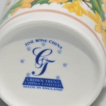 3 porcelánové hrnčeky z 1 série - Jar + jeseň + zima - 8