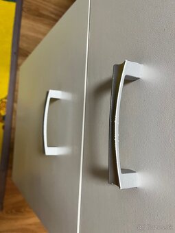 PC stôl 1D1S, biela/dub sonoma, TOPTY TYP 09 - 8