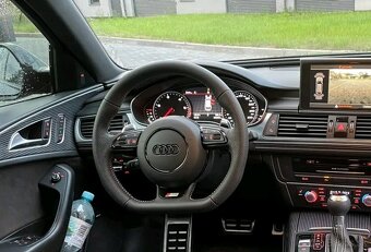 AUDI VOLANT kozeny zkoseny - perforovana koža - S logo - 8