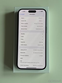 iPhone 15 Pro Max, Pacific Blue, 256GB - 8