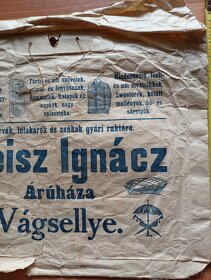 Stará reklamná nákupná taška Weisz Ignácz - 8