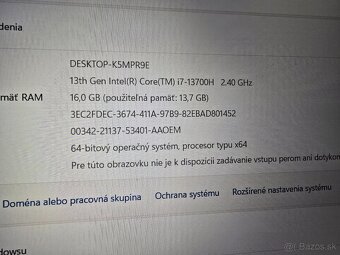 Velky 16 palcovy HP Victus s RTX 4060 i7 procesorom 13 gener - 8