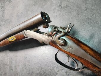 Historická lancasterová brokovnica Lindenburg - pred r. 1890 - 8
