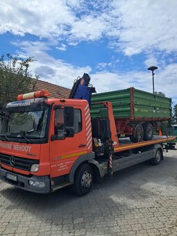 Odtahova sluzba,prevoz strojov a techniky, hydraulicka ruka. - 8