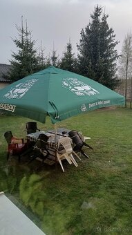 Plachta na zahradny/pivný/ slnečnilk daždnik3,5x3,5m- NOVA - 8