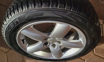 alu R17 5x108 orig. Peugeot 407, zimné pneu 215/55 - 8