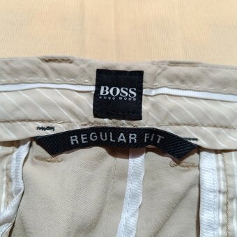 Hugo Boss béžové plátené nohavice chino pants W34 L32 - 8