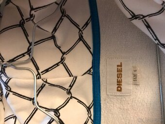DIESEL originál white pánska mikinka L/XL - 8