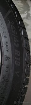 Originál AL disky Mercedes - Benz V R18+zimné pneumatiky - 8