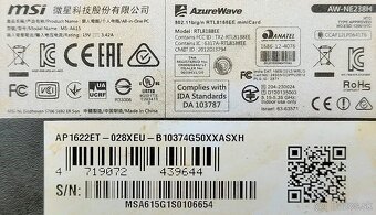 15.6" All-in-One MSI MS-A615 TOUCH - dotykový - 8