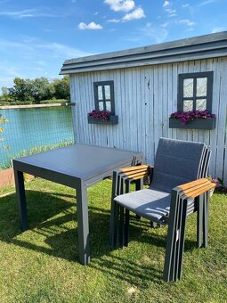 Jedálenský záhradný hliníkový set - 8