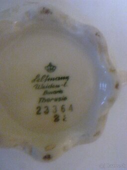 taniere porcelánové, miska a šálka - 8